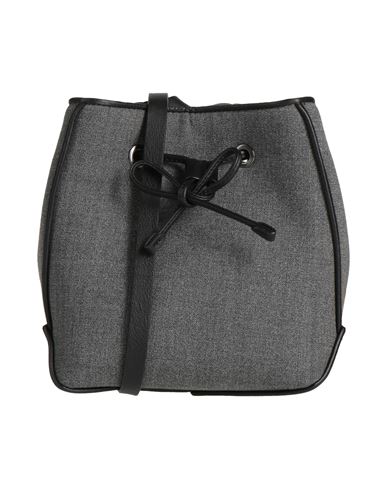 Brunello Cucinelli Woman Cross-body Bag Grey Size - Wool, Leather In Gray
