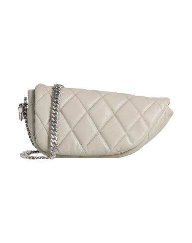 Burberry Woman Cross-body Bag Grey Size - Lambskin, Metal In Gray