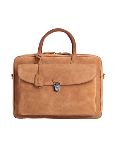 Tod's Man Handbag Camel Size - Leather In Sand