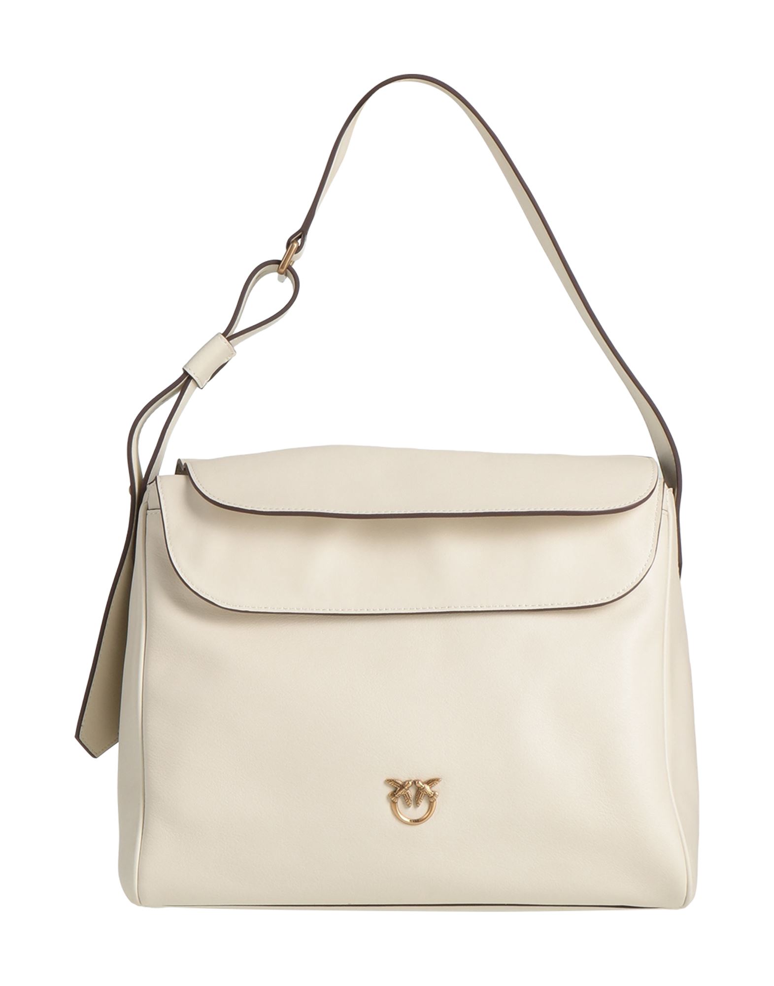 PINKOピンコ レディース ホワイト100%革 ショルダーバッグお買い得