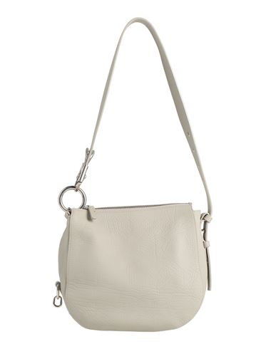 Burberry Woman Shoulder Bag Light Grey Size - Cow Leather In Gray