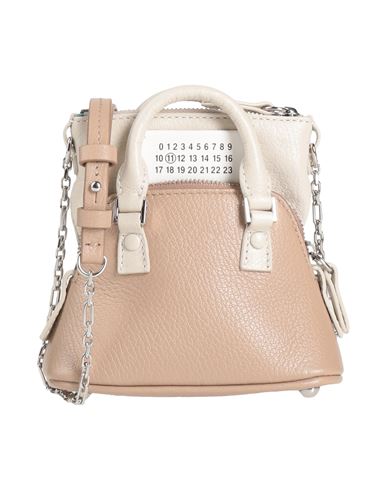 Maison Margiela Woman Cross-body Bag Beige Size - Leather In Sand