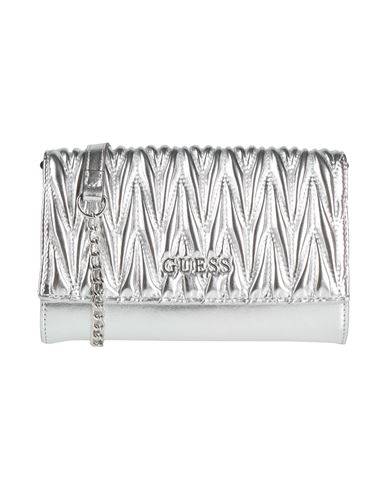 Guess Woman Cross-body Bag Silver Size - Polyurethane