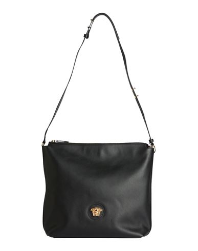 Versace Woman Cross-body Bag Black Size - Calfskin In Black