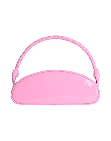 Msgm Woman Handbag Pink Size - Calfskin In Pink