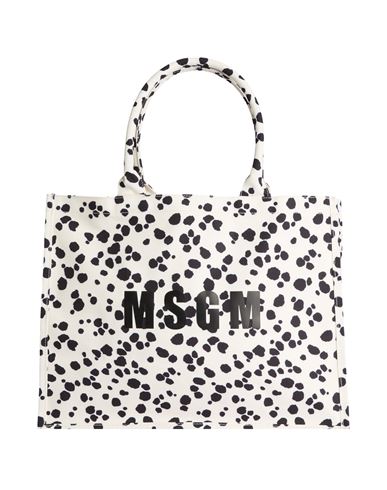 Msgm Woman Handbag Off White Size - Textile Fibers In White