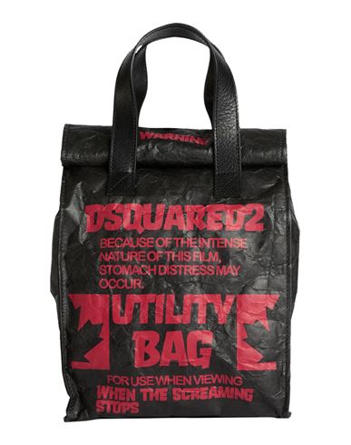 Dsquared2 Man Handbag Black Size - Textile Fibers In Black