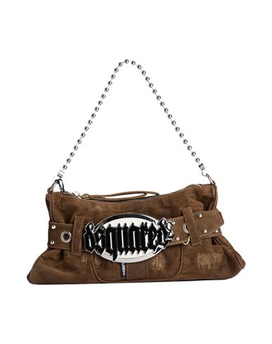Dsquared2 Woman Handbag Khaki Size - Cotton In Sand