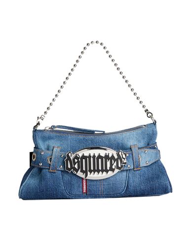 Dsquared2 Woman Handbag Blue Size - Cotton In Blue