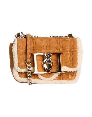 Dsquared2 Woman Cross-body Bag Camel Size - Leather In Sand