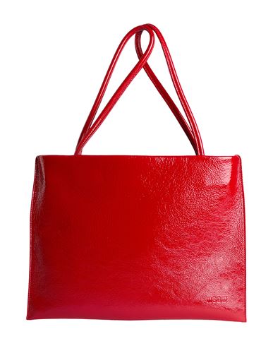 Msgm Woman Shoulder Bag Red Size - Leather In Red