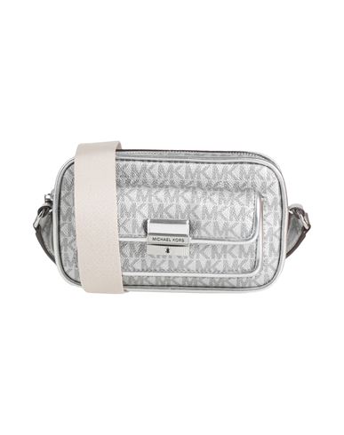 Michael Michael Kors Woman Cross-body Bag Silver Size - Textile Fibers In Silver
