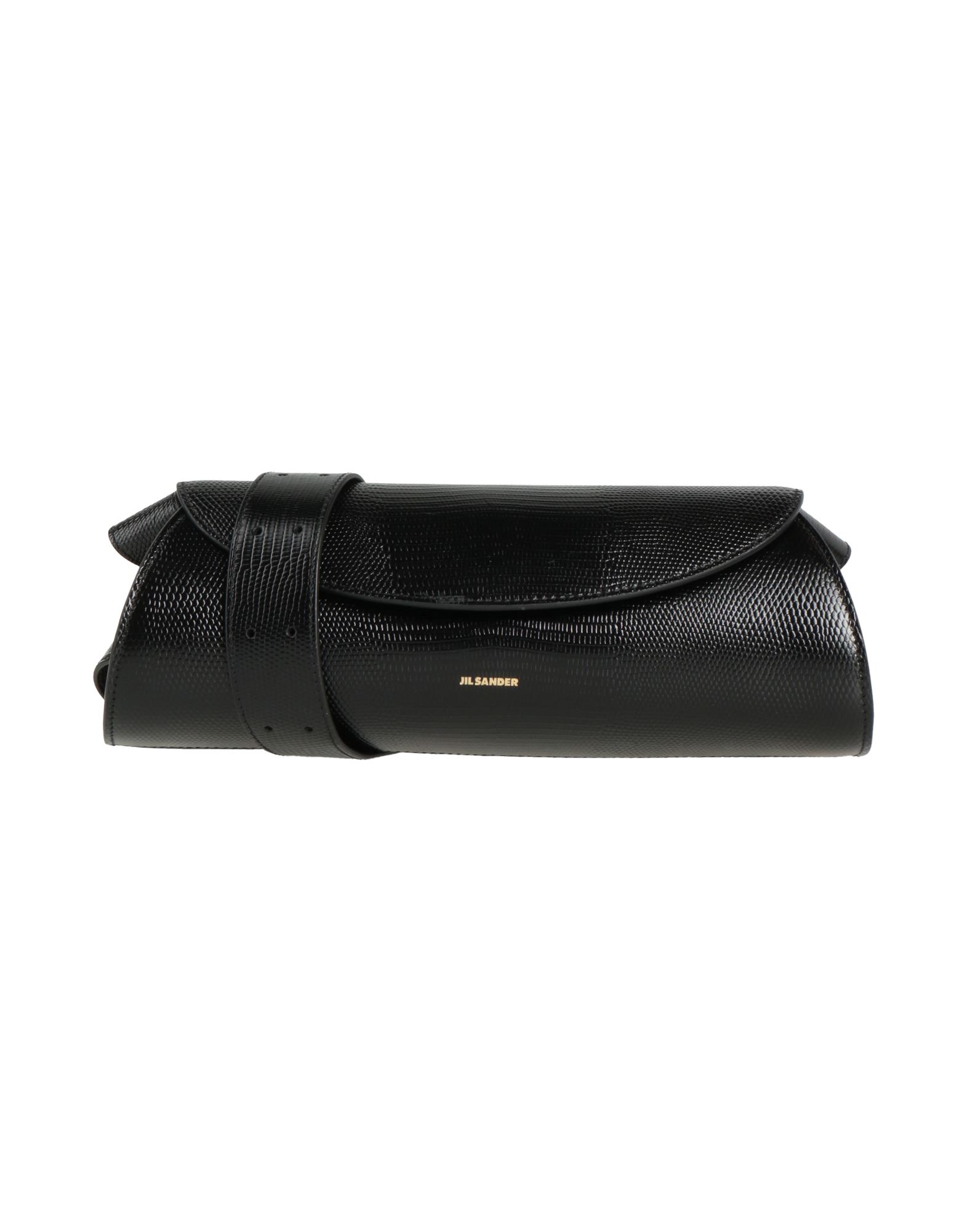 JIL SANDER ジルサンダー ハンドバッグ 黒 - 4104825L0042 JIL SANDER ジルサンダー ハンドバッグ がま口 ブラック レザー