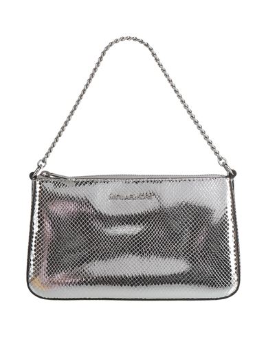 Michael Michael Kors Woman Handbag Silver Size - Polyester, Polyurethane In Silver