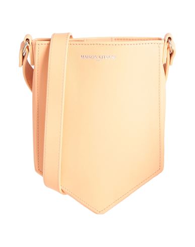 Maison Kitsuné Woman Cross-body Bag Apricot Size - Leather In Orange