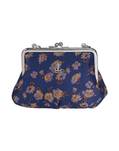 Vivienne Westwood Woman Handbag Blue Size - Textile Fibers In Blue
