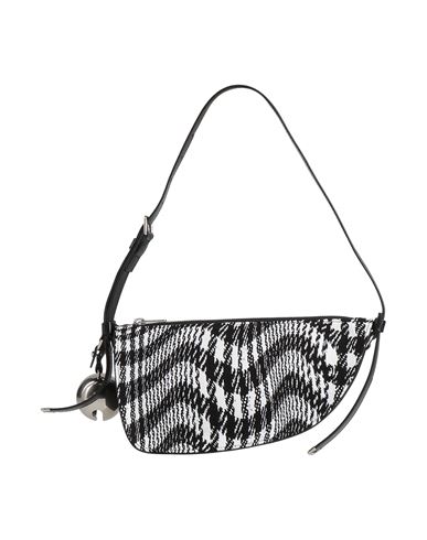 Burberry Woman Shoulder Bag Black Size - Cotton, Elastane, Polyamide In Black