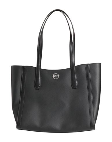 Michael Michael Kors Woman Shoulder Bag Black Size - Pvc - Polyvinyl Chloride, Polyester In Black