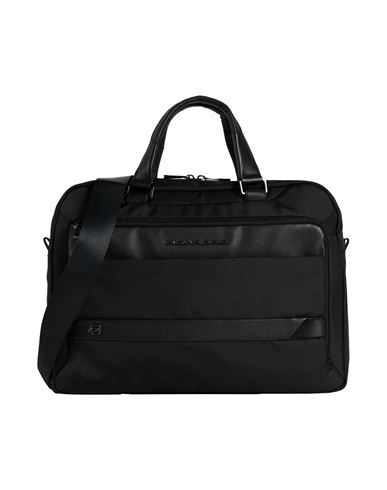 Piquadro Man Handbag Black Size - Textile Fibers In Black