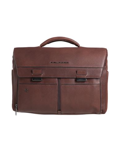 Piquadro Man Handbag Brown Size - Cow Leather, Eva (ethylene - Vinyl - Acetate), Nylon, Polyester, M In Brown