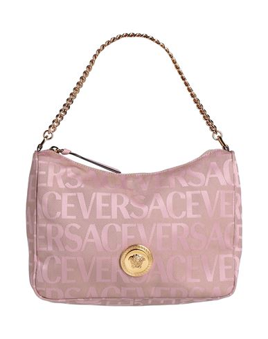Versace Woman Handbag Pink Size - Polyester, Cotton, Calfskin In Pink