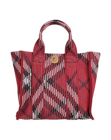 Burberry Woman Handbag Red Size - Polyamide, Cotton, Polyurethane