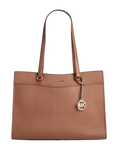 Michael Michael Kors Woman Shoulder Bag Brown Size - Cow Leather In Brown