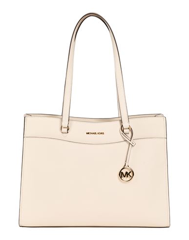 Michael Michael Kors Woman Shoulder Bag Ivory Size - Cow Leather In White