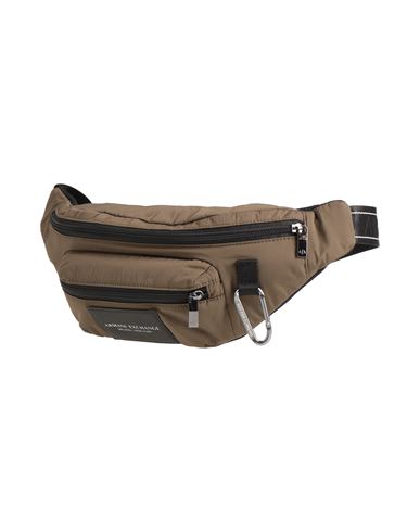 Armani Exchange Man Belt Bag Military Green Size - Polyamide, Polyester In Green