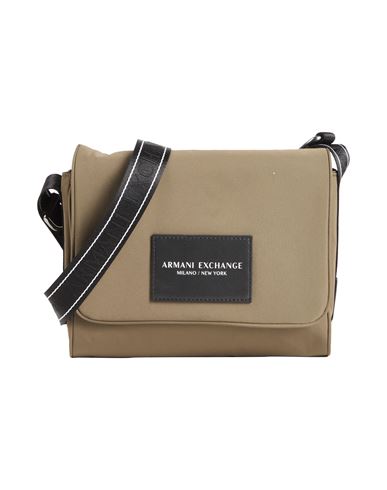 Armani Exchange Man Cross-body Bag Military Green Size - Polyamide In Green