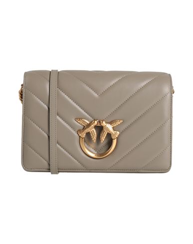 Pinko Woman Cross-body Bag Grey Size - Sheepskin In Gray