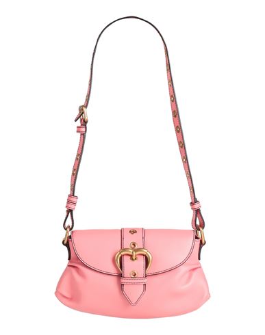 Pinko Woman Handbag Salmon Pink Size - Calfskin In Pink