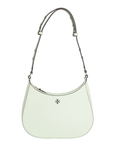 Tory Burch Woman Shoulder Bag Light Green Size - Leather In Green