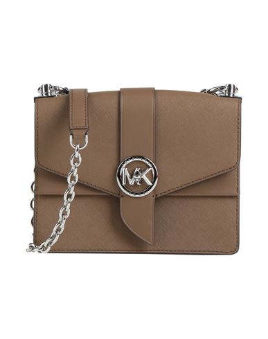 Michael Michael Kors Woman Cross-body Bag Khaki Size - Cow Leather In Sand