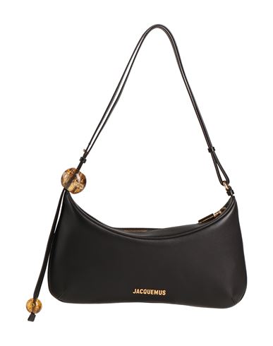 Jacquemus Woman Shoulder Bag Black Size - Leather In Black
