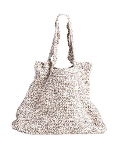 Federico Cina Woman Shoulder Bag Brown Size - Textile Fibers In Brown
