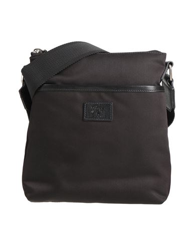 Il Bisonte Man Cross-body Bag Black Size - Textile Fibers In Black