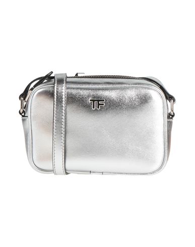 Tom Ford Woman Cross-body Bag Silver Size - Lambskin In Silver