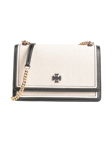 Tory Burch Woman Cross-body Bag Beige Size - Leather, Textile Fibers In Sand