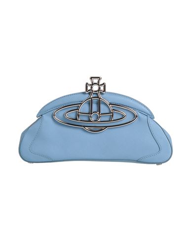 Vivienne Westwood Woman Handbag Light Blue Size - Leather In Blue