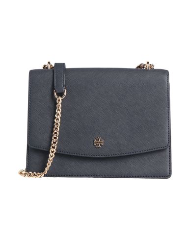 Tory Burch Woman Cross-body Bag Navy Size - Leather In Blue
