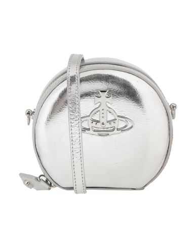 Vivienne Westwood Woman Cross-body Bag Silver Size - Textile Fibers