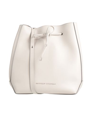 Brunello Cucinelli Woman Cross-body Bag Light Grey Size - Leather In Gray