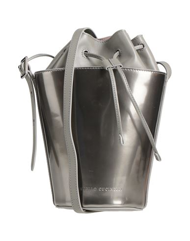 Brunello Cucinelli Woman Cross-body Bag Grey Size - Leather In Gray