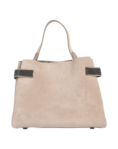 Brunello Cucinelli Woman Handbag Light Grey Size - Leather In Gray
