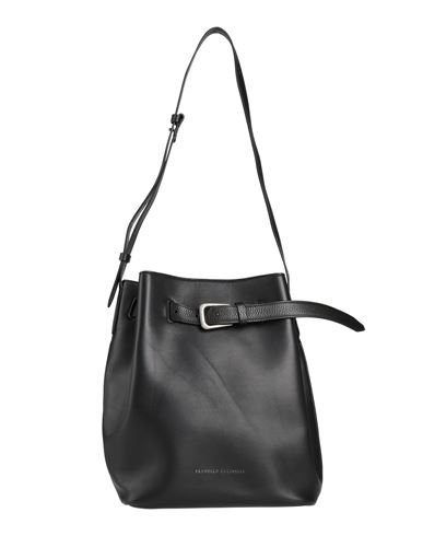 Brunello Cucinelli Woman Shoulder Bag Black Size - Leather In Black