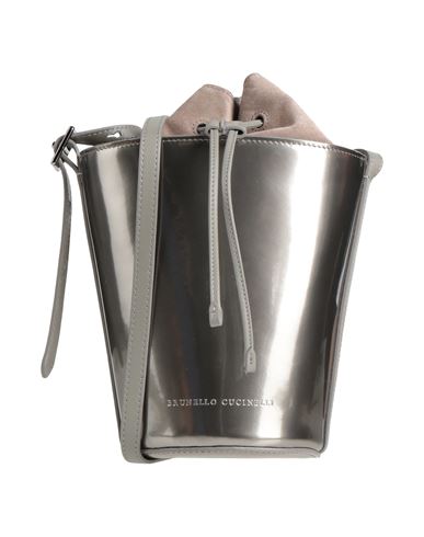 Brunello Cucinelli Woman Cross-body Bag Grey Size - Leather In Gray