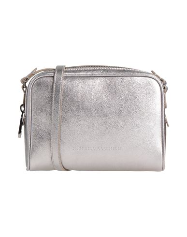 Brunello Cucinelli Woman Cross-body Bag Silver Size - Leather