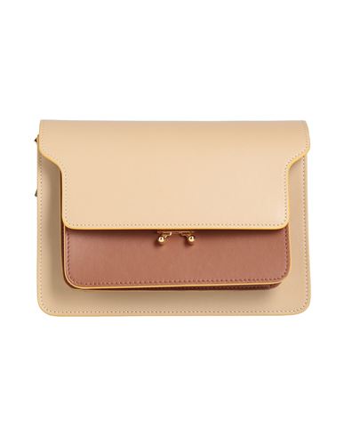 Marni Woman Handbag Sand Size - Cow Leather, Brass