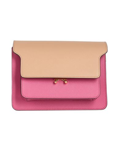 Marni Woman Handbag Fuchsia Size - Cow Leather, Brass In Pink